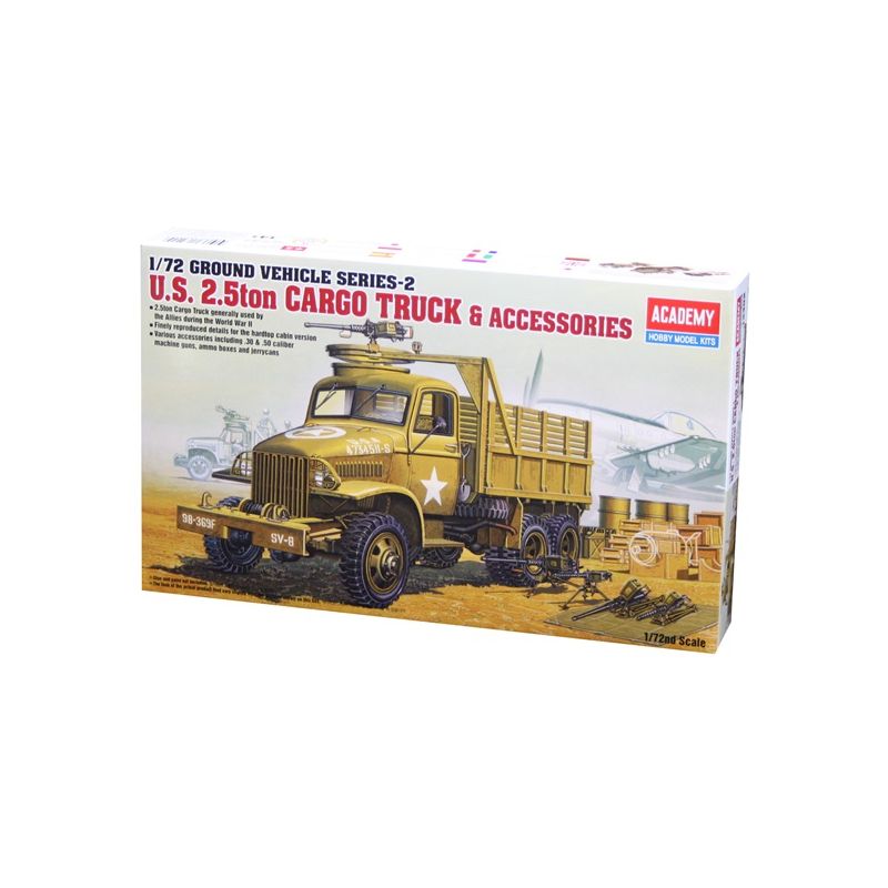 Academy 13402  U.S. 2,5 Ton Truck & Accessories 1:72
